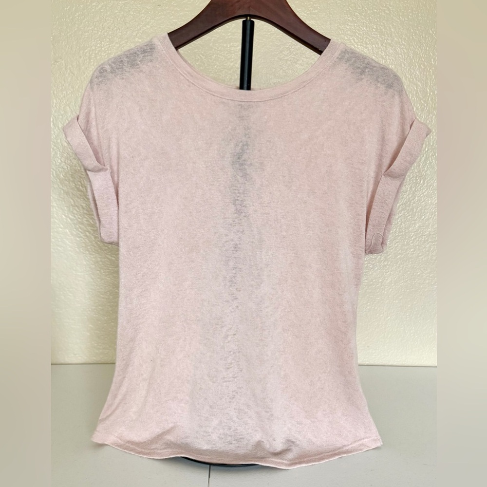 J. Robert’s pastel pink short sleeve blouse size small